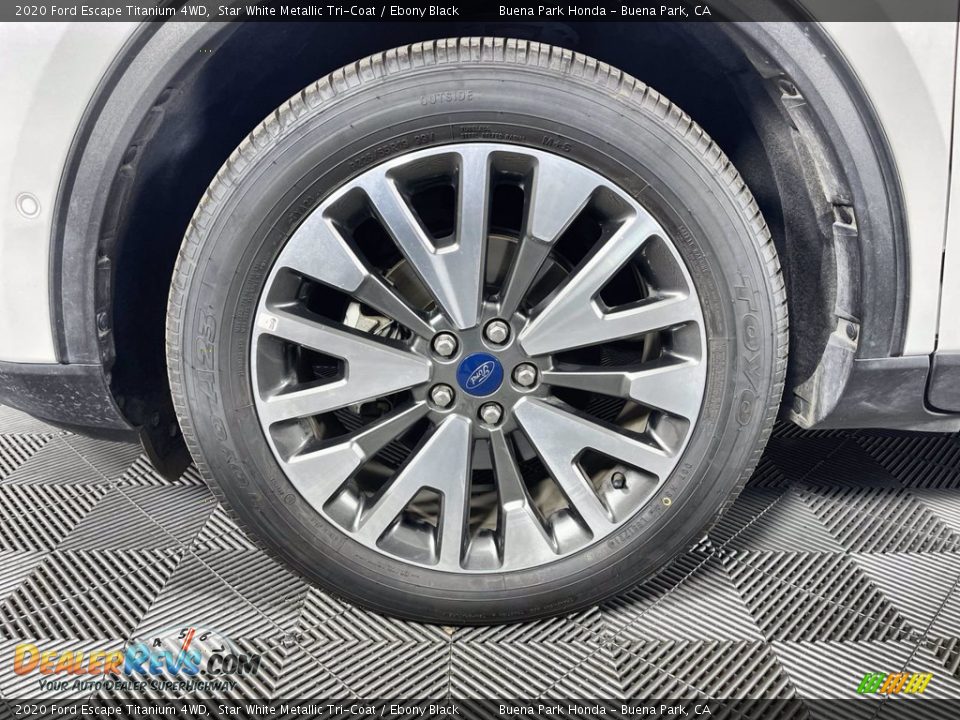 2020 Ford Escape Titanium 4WD Star White Metallic Tri-Coat / Ebony Black Photo #31
