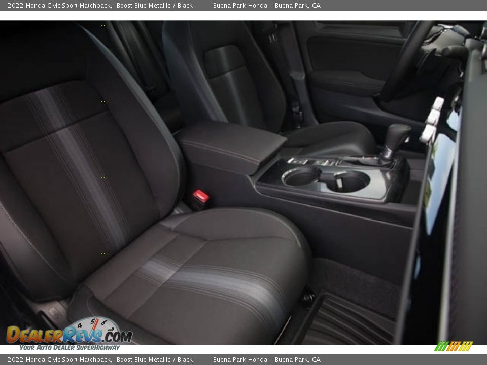 2022 Honda Civic Sport Hatchback Boost Blue Metallic / Black Photo #30