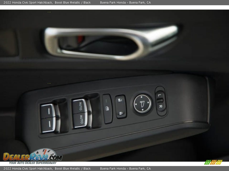 2022 Honda Civic Sport Hatchback Boost Blue Metallic / Black Photo #33