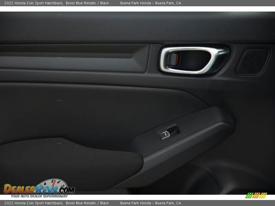 2022 Honda Civic Sport Hatchback Boost Blue Metallic / Black Photo #34