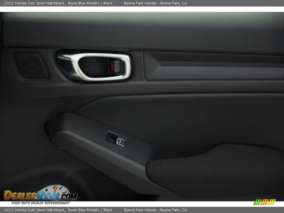 2022 Honda Civic Sport Hatchback Boost Blue Metallic / Black Photo #35