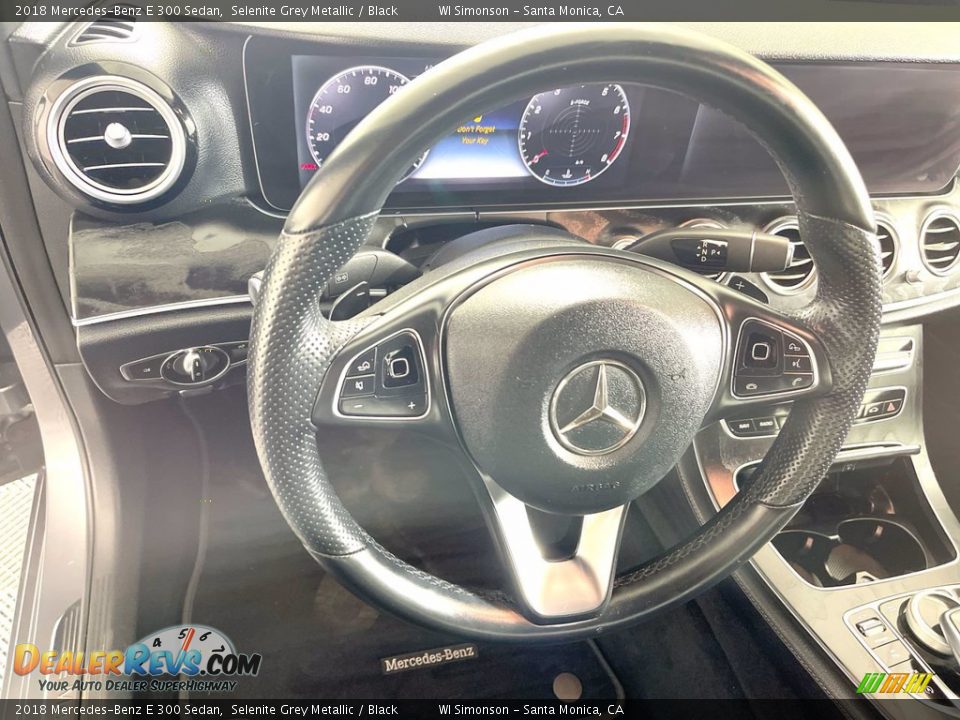 2018 Mercedes-Benz E 300 Sedan Selenite Grey Metallic / Black Photo #14