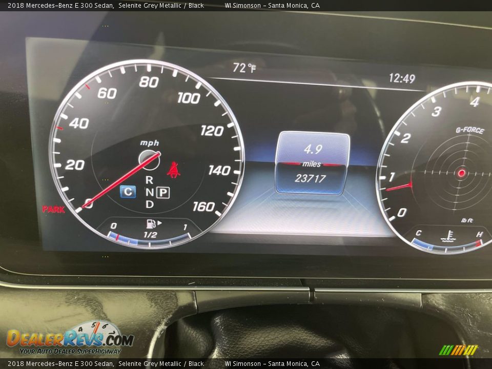 2018 Mercedes-Benz E 300 Sedan Selenite Grey Metallic / Black Photo #15