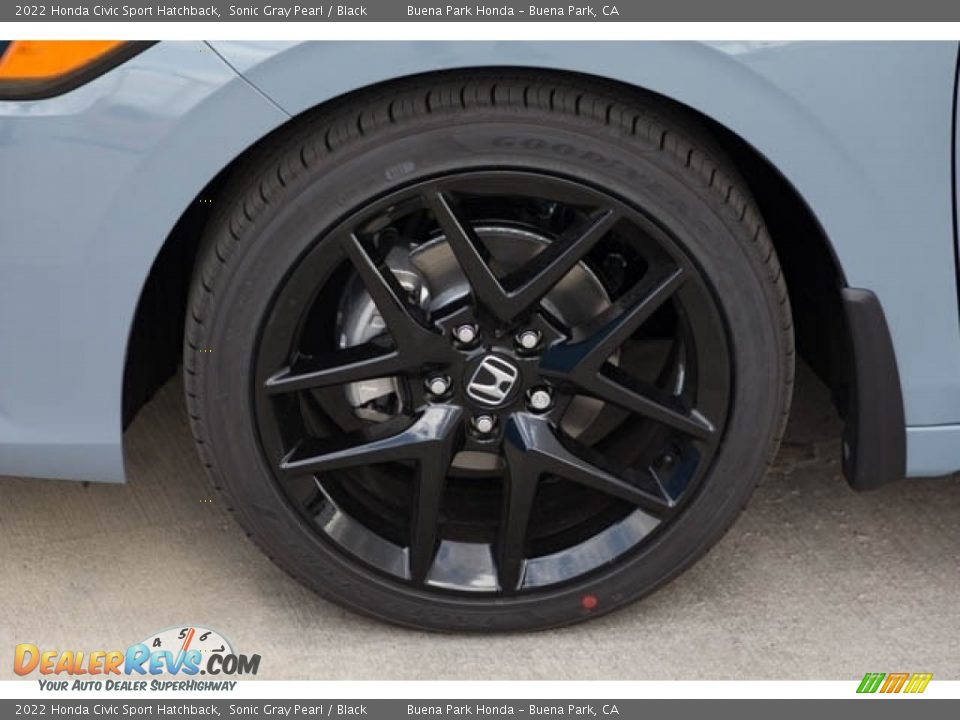 2022 Honda Civic Sport Hatchback Sonic Gray Pearl / Black Photo #13
