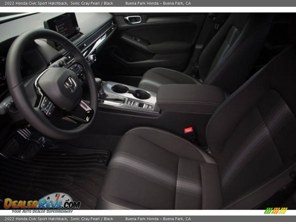 2022 Honda Civic Sport Hatchback Sonic Gray Pearl / Black Photo #15