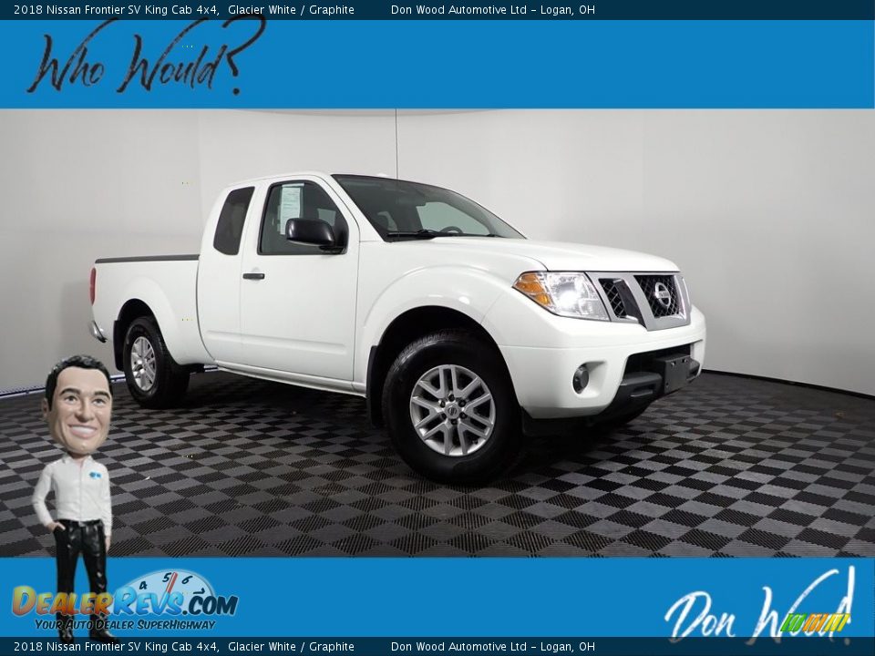 2018 Nissan Frontier SV King Cab 4x4 Glacier White / Graphite Photo #1