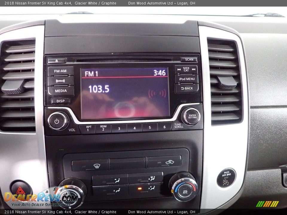 2018 Nissan Frontier SV King Cab 4x4 Glacier White / Graphite Photo #2