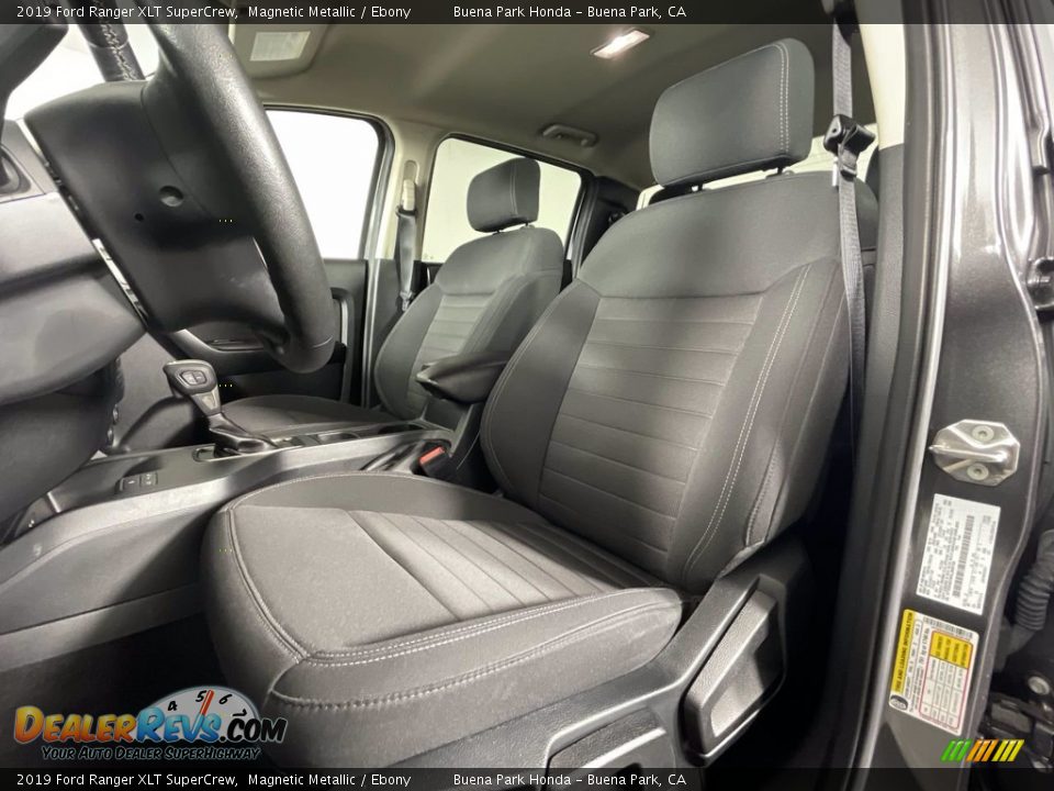 2019 Ford Ranger XLT SuperCrew Magnetic Metallic / Ebony Photo #10