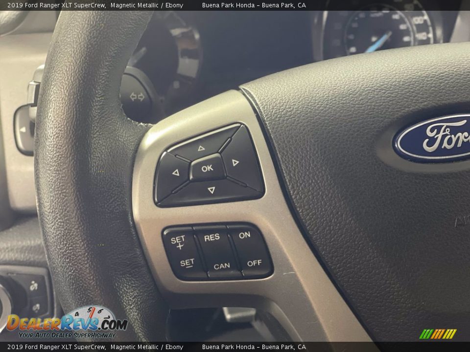 2019 Ford Ranger XLT SuperCrew Magnetic Metallic / Ebony Photo #13