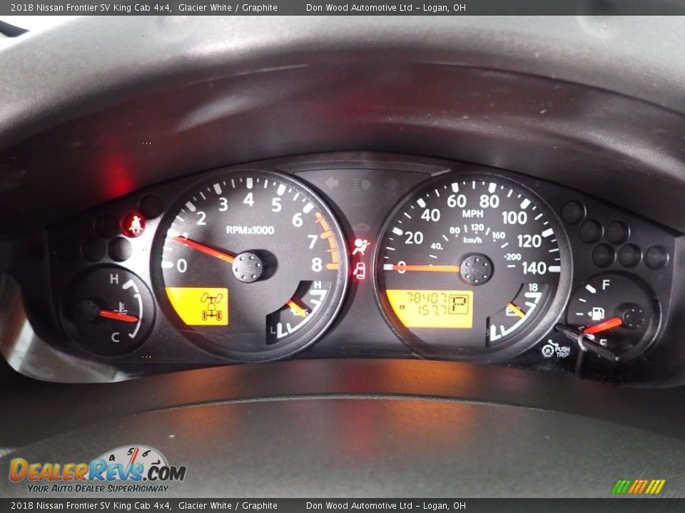 2018 Nissan Frontier SV King Cab 4x4 Glacier White / Graphite Photo #19