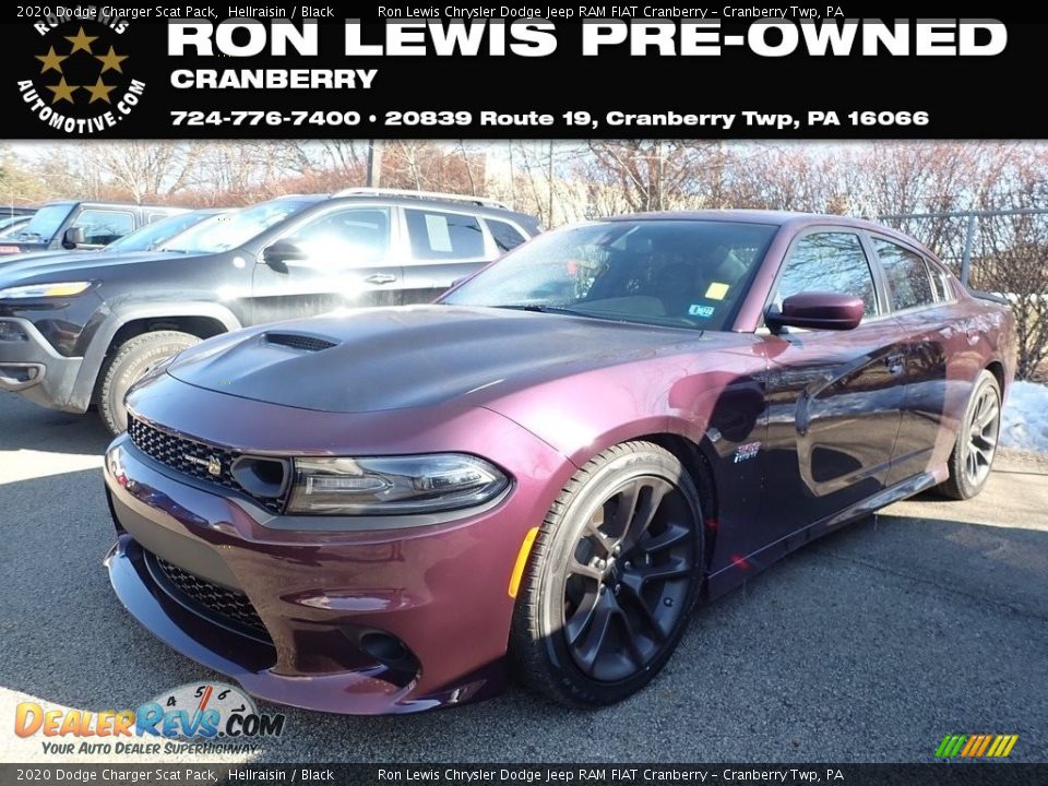 2020 Dodge Charger Scat Pack Hellraisin / Black Photo #1