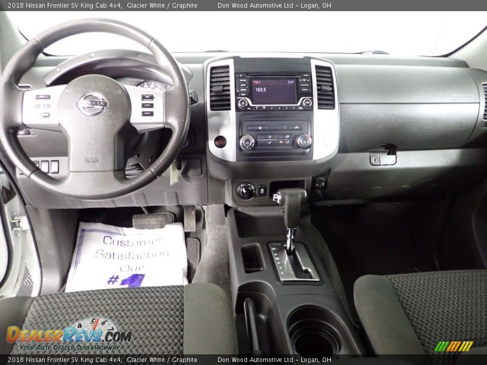 2018 Nissan Frontier SV King Cab 4x4 Glacier White / Graphite Photo #26