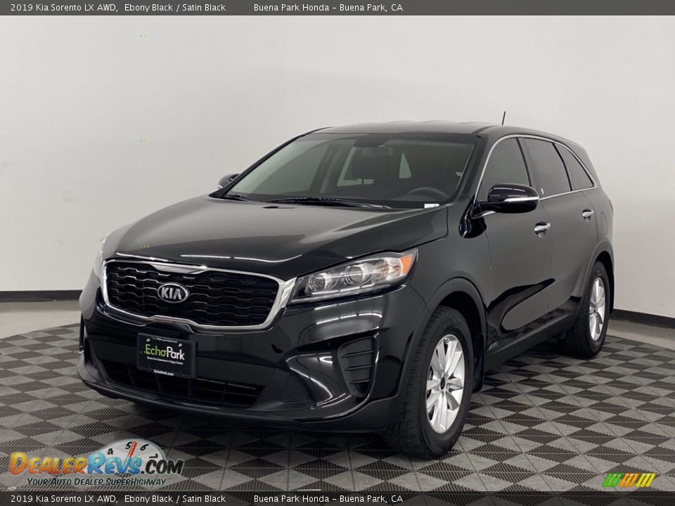 2019 Kia Sorento LX AWD Ebony Black / Satin Black Photo #4