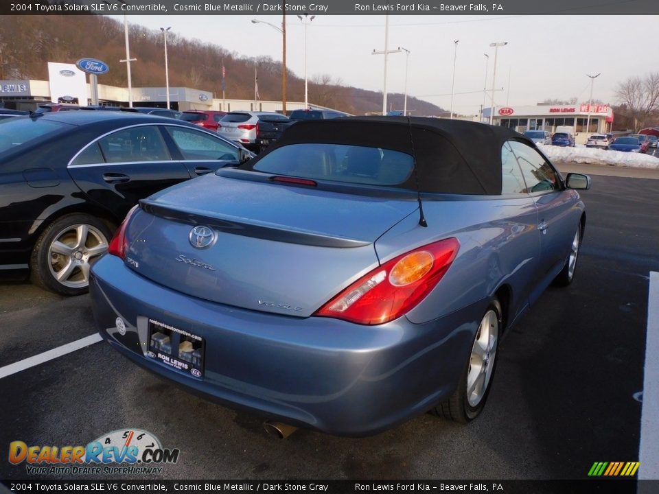 2004 Toyota Solara SLE V6 Convertible Cosmic Blue Metallic / Dark Stone Gray Photo #2