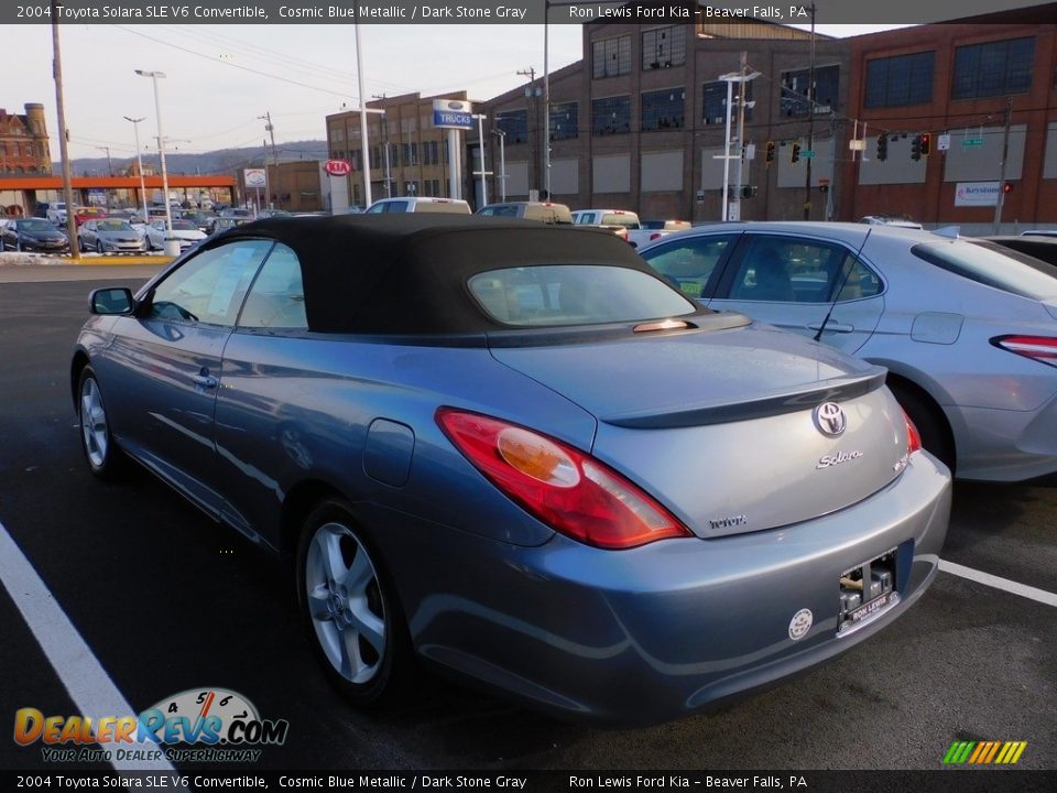 2004 Toyota Solara SLE V6 Convertible Cosmic Blue Metallic / Dark Stone Gray Photo #3