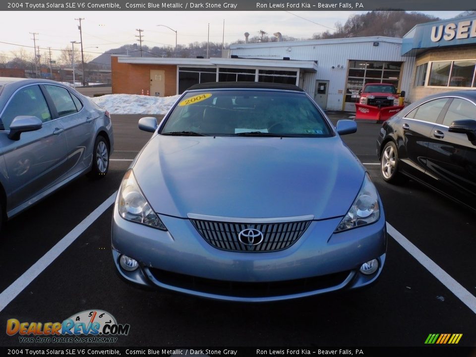 2004 Toyota Solara SLE V6 Convertible Cosmic Blue Metallic / Dark Stone Gray Photo #5