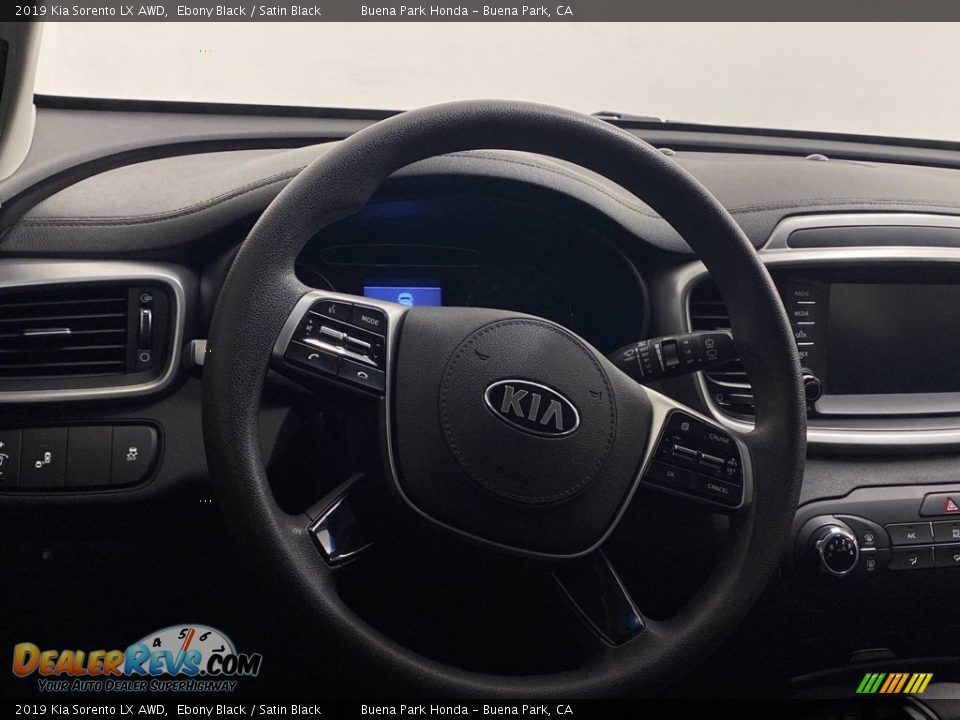 2019 Kia Sorento LX AWD Ebony Black / Satin Black Photo #21