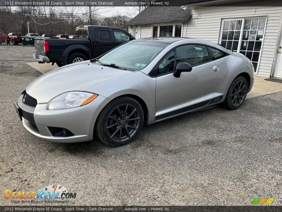 2012 Mitsubishi Eclipse SE Coupe Quick Silver / Dark Charcoal Photo #2