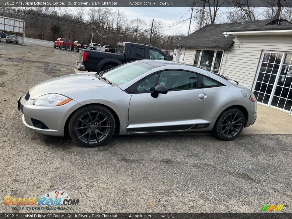 2012 Mitsubishi Eclipse SE Coupe Quick Silver / Dark Charcoal Photo #3