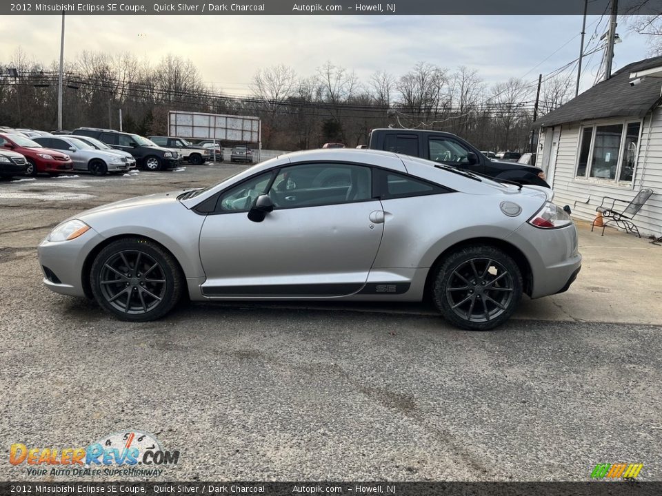 2012 Mitsubishi Eclipse SE Coupe Quick Silver / Dark Charcoal Photo #4