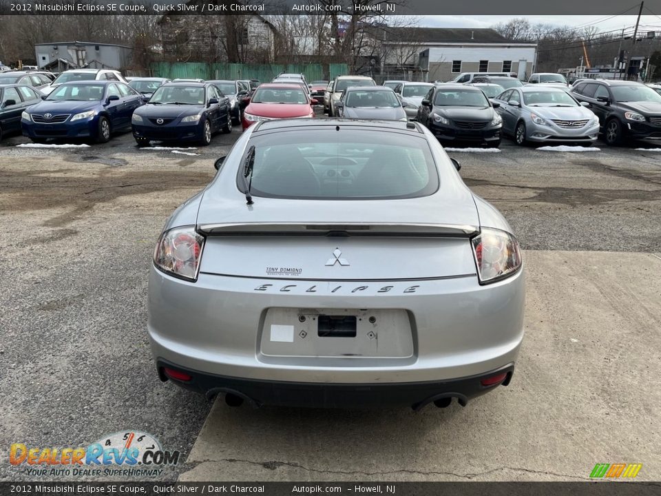 2012 Mitsubishi Eclipse SE Coupe Quick Silver / Dark Charcoal Photo #7