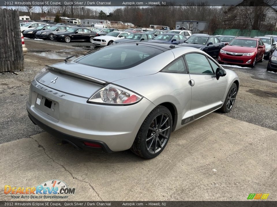 2012 Mitsubishi Eclipse SE Coupe Quick Silver / Dark Charcoal Photo #8