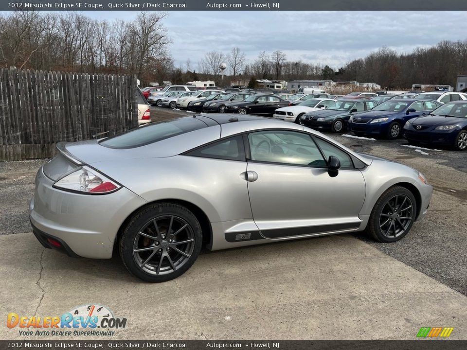 2012 Mitsubishi Eclipse SE Coupe Quick Silver / Dark Charcoal Photo #9