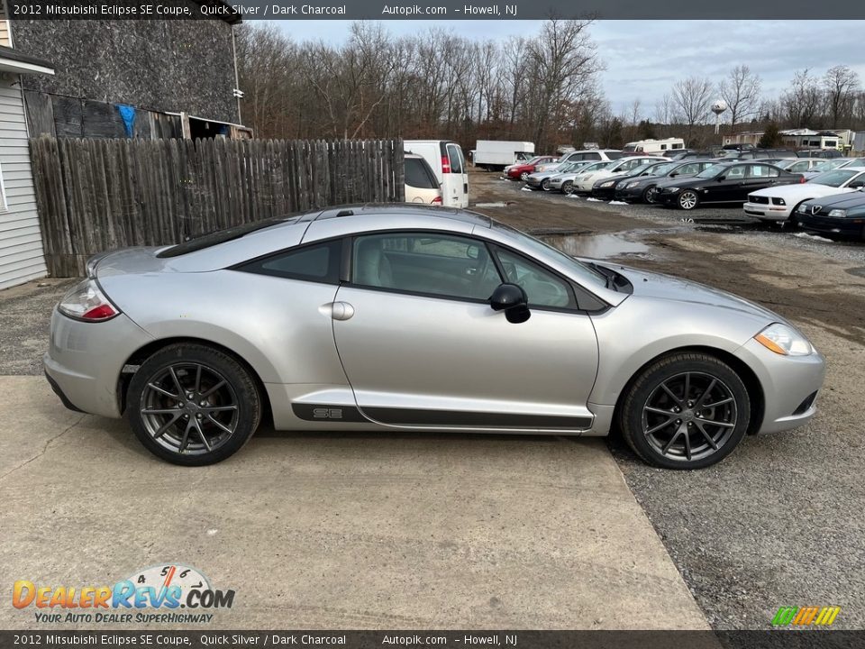 2012 Mitsubishi Eclipse SE Coupe Quick Silver / Dark Charcoal Photo #10