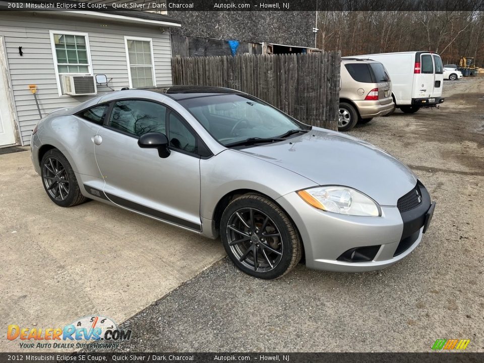 2012 Mitsubishi Eclipse SE Coupe Quick Silver / Dark Charcoal Photo #11