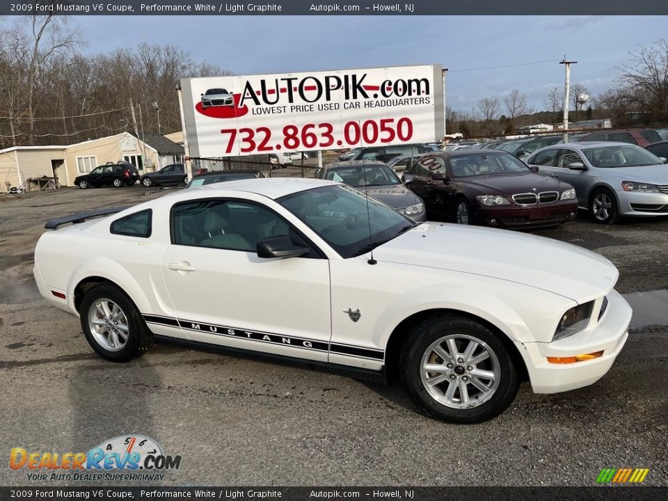 2009 Ford Mustang V6 Coupe Performance White / Light Graphite Photo #1