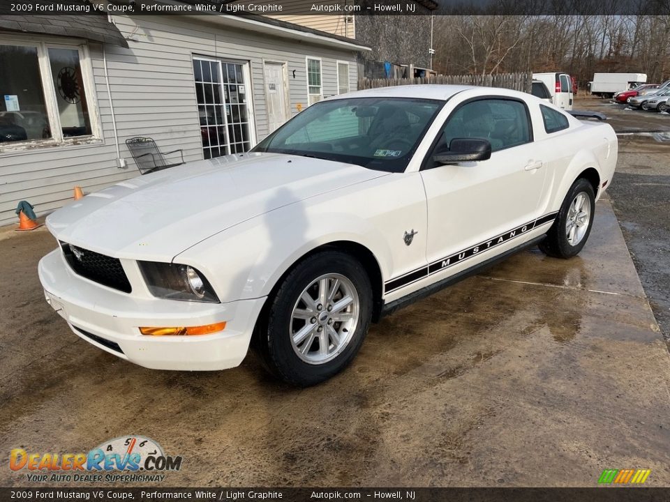 2009 Ford Mustang V6 Coupe Performance White / Light Graphite Photo #2