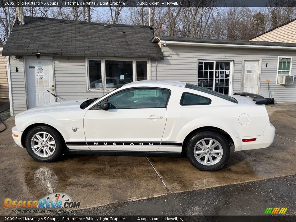 2009 Ford Mustang V6 Coupe Performance White / Light Graphite Photo #5