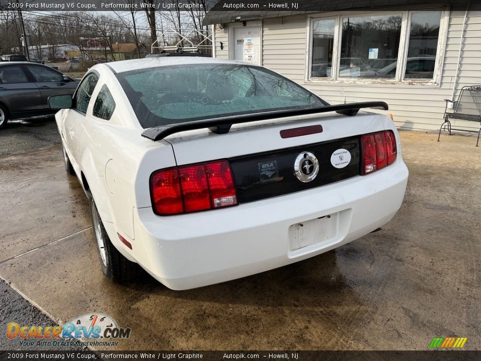 2009 Ford Mustang V6 Coupe Performance White / Light Graphite Photo #7