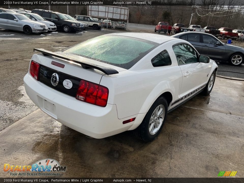 2009 Ford Mustang V6 Coupe Performance White / Light Graphite Photo #8