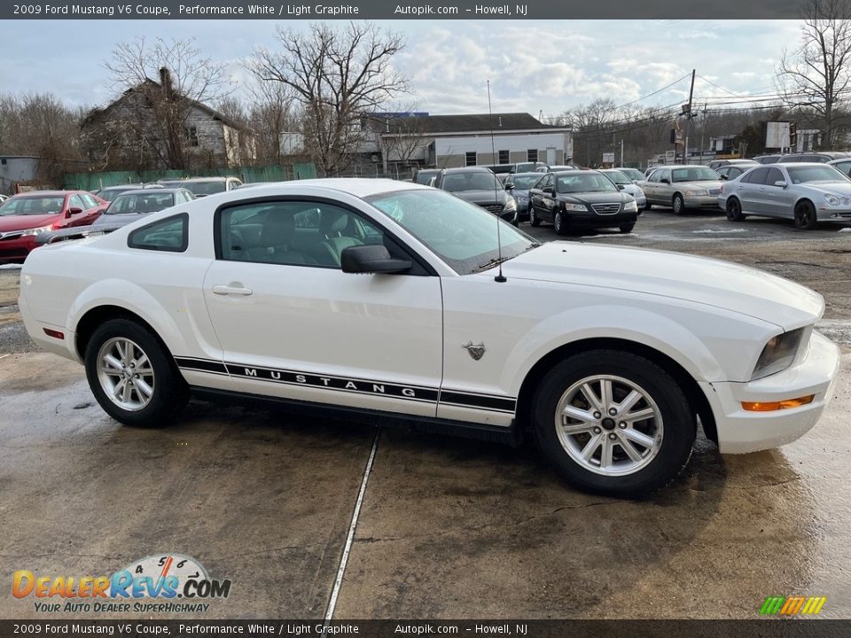 2009 Ford Mustang V6 Coupe Performance White / Light Graphite Photo #12