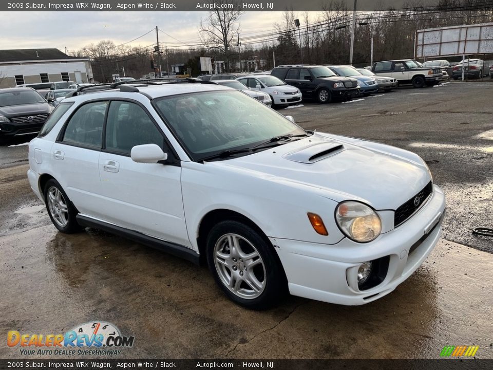 2003 Subaru Impreza WRX Wagon Aspen White / Black Photo #2