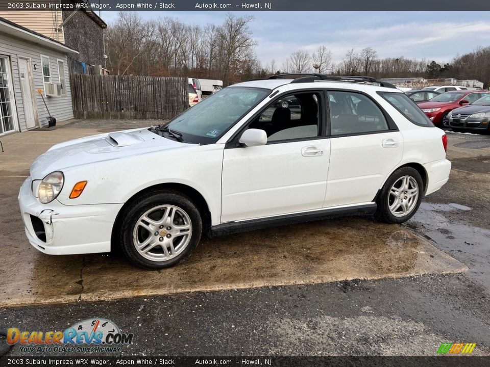 2003 Subaru Impreza WRX Wagon Aspen White / Black Photo #10