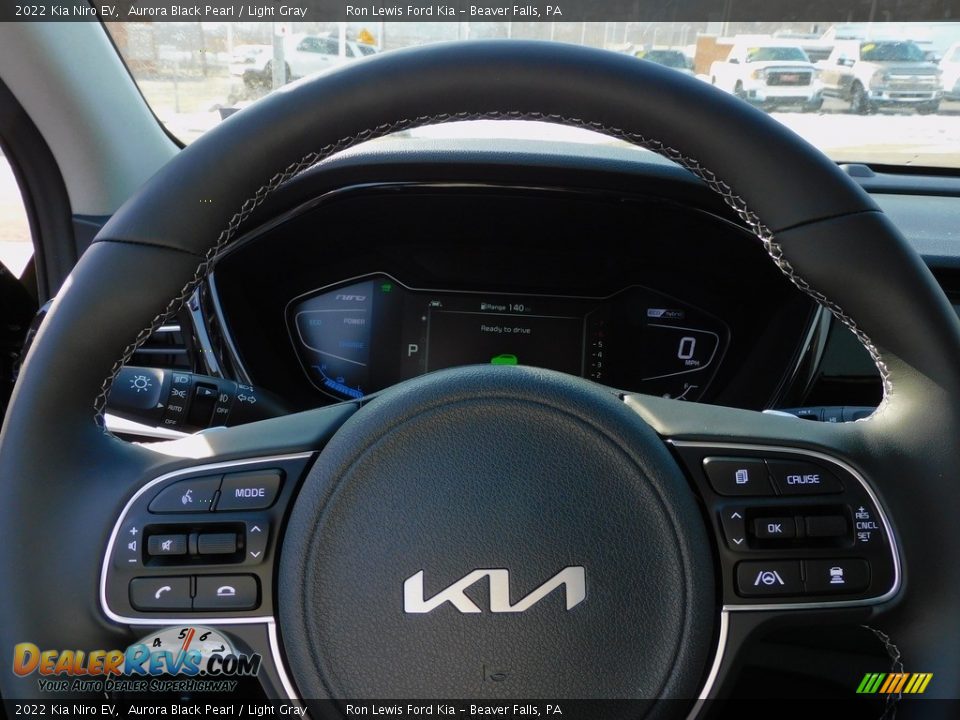 2022 Kia Niro EV Aurora Black Pearl / Light Gray Photo #20