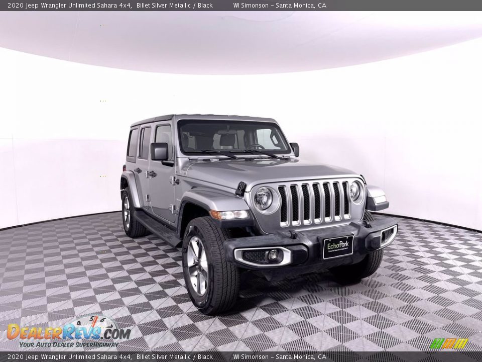 2020 Jeep Wrangler Unlimited Sahara 4x4 Billet Silver Metallic / Black Photo #1