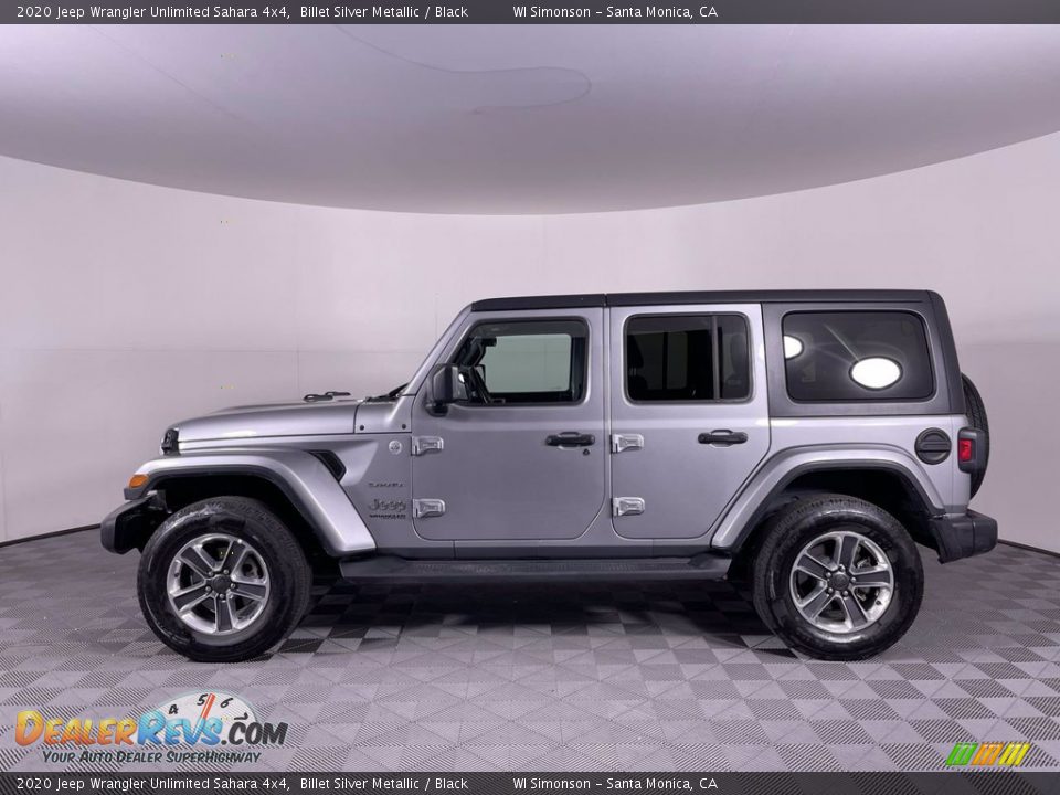 2020 Jeep Wrangler Unlimited Sahara 4x4 Billet Silver Metallic / Black Photo #4