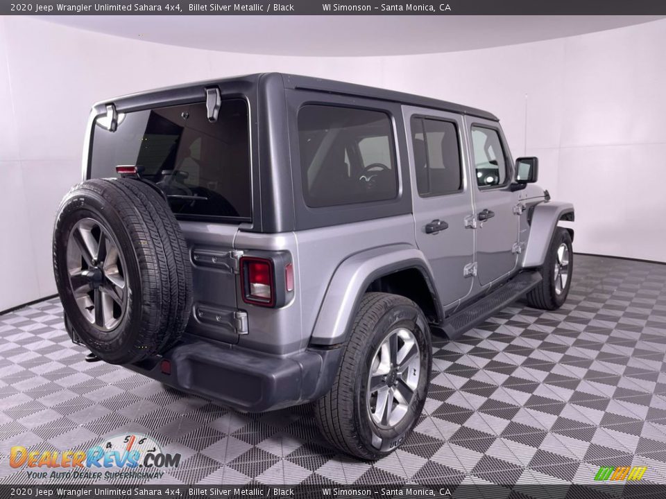 2020 Jeep Wrangler Unlimited Sahara 4x4 Billet Silver Metallic / Black Photo #7