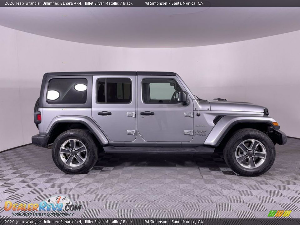 2020 Jeep Wrangler Unlimited Sahara 4x4 Billet Silver Metallic / Black Photo #8