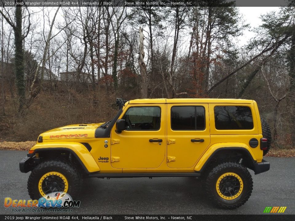 2019 Jeep Wrangler Unlimited MOAB 4x4 Hellayella / Black Photo #1