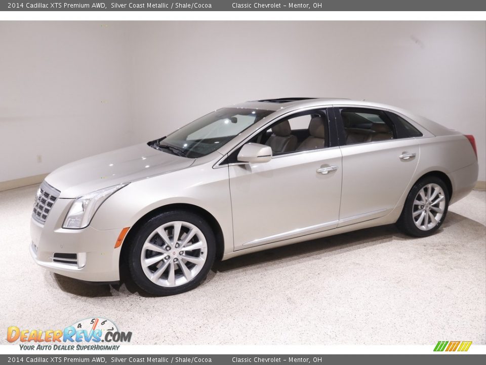 2014 Cadillac XTS Premium AWD Silver Coast Metallic / Shale/Cocoa Photo #3