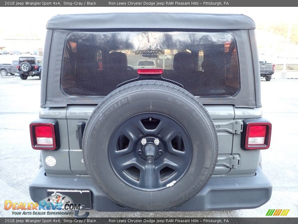 2018 Jeep Wrangler Sport 4x4 Sting-Gray / Black Photo #4