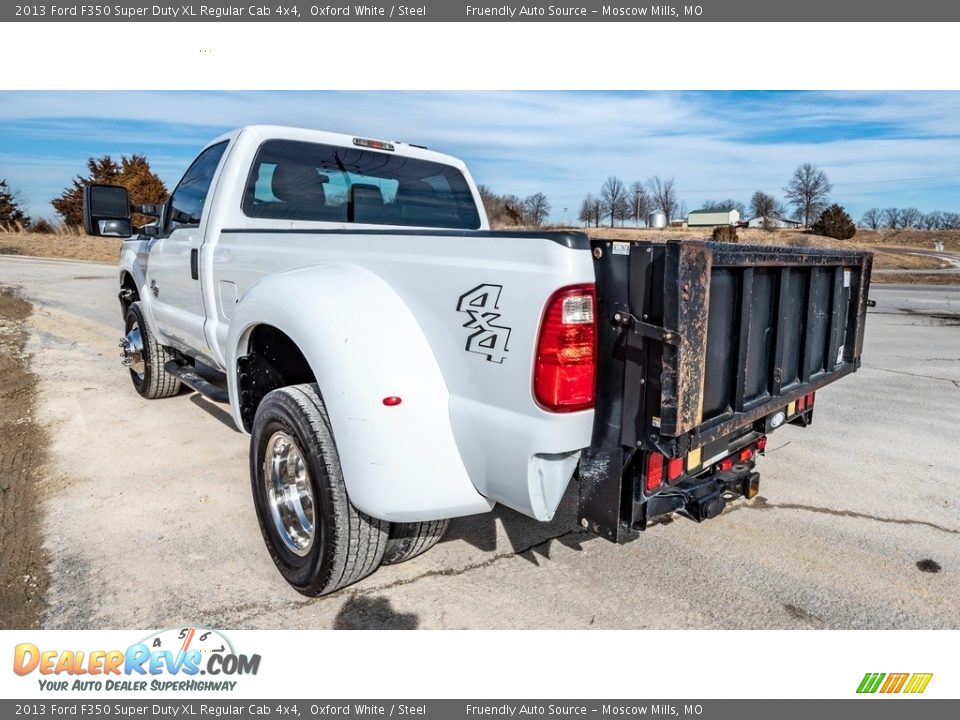 2013 Ford F350 Super Duty XL Regular Cab 4x4 Oxford White / Steel Photo #6