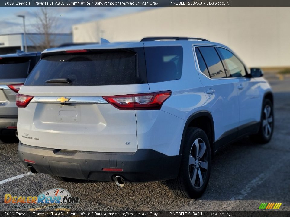 2019 Chevrolet Traverse LT AWD Summit White / Dark Atmosphere/Medium Ash Gray Photo #3