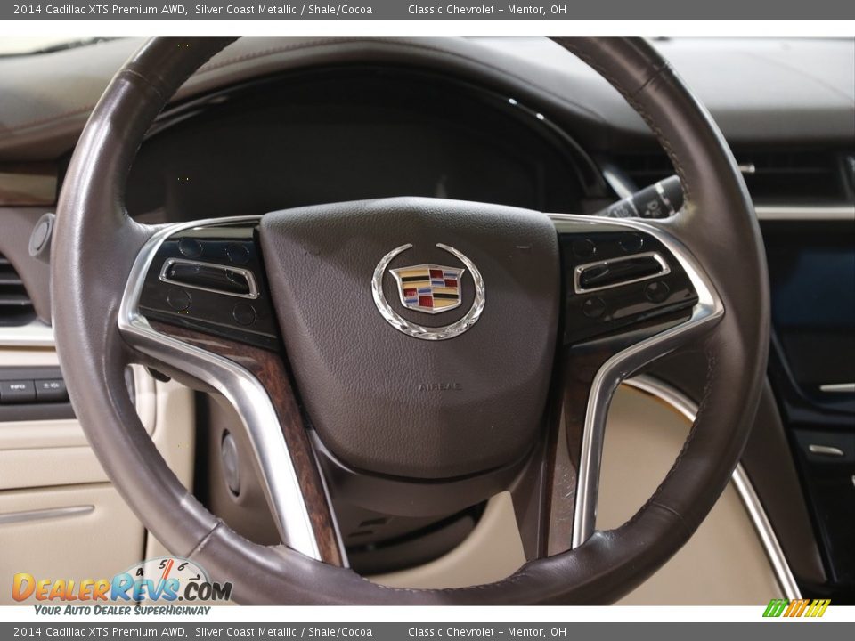 2014 Cadillac XTS Premium AWD Silver Coast Metallic / Shale/Cocoa Photo #7