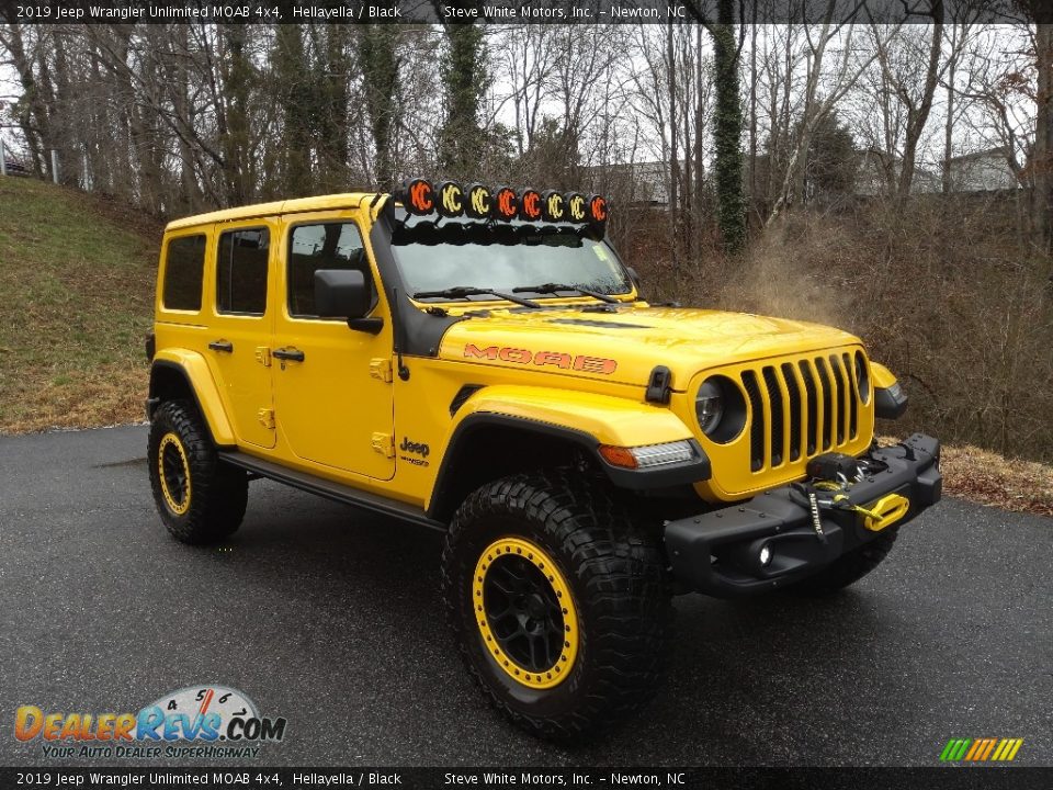 2019 Jeep Wrangler Unlimited MOAB 4x4 Hellayella / Black Photo #5