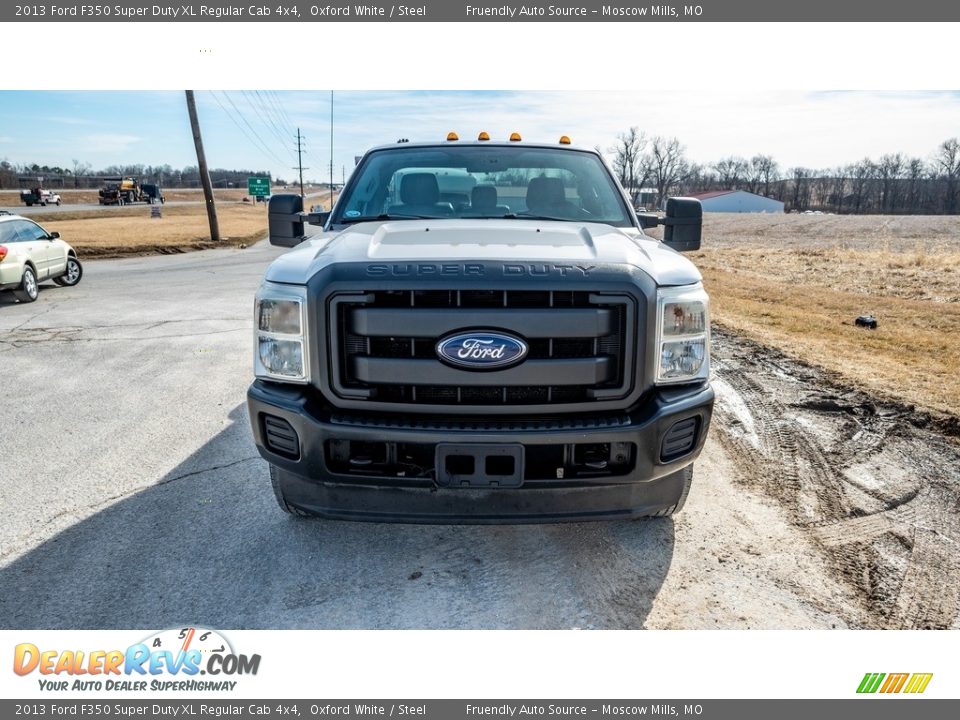 2013 Ford F350 Super Duty XL Regular Cab 4x4 Oxford White / Steel Photo #9